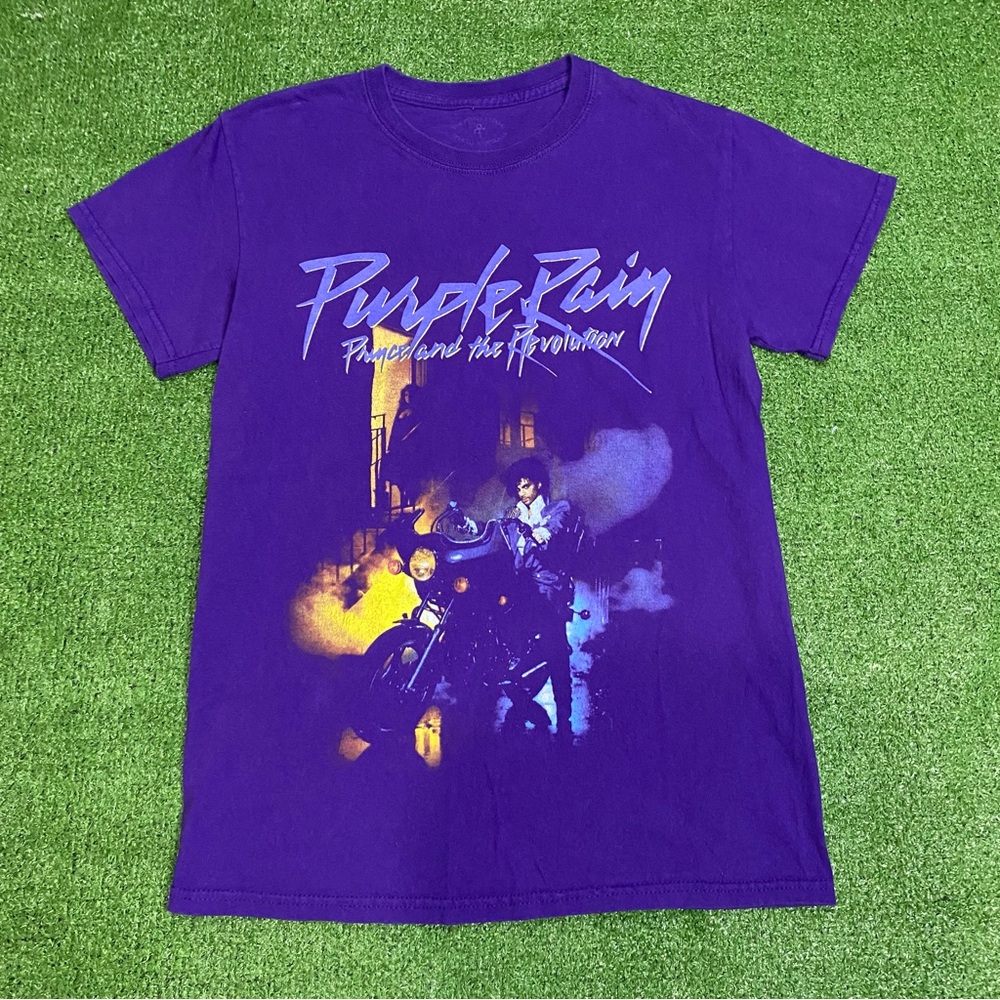 Purple Rain Prince & The Revolution Movie Poster Album Cover Band Tee Small